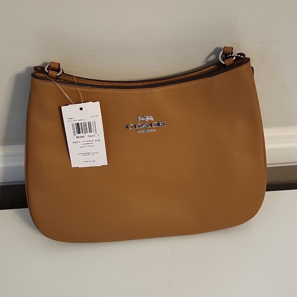 Coach Caramel Leather Shoulder Bag